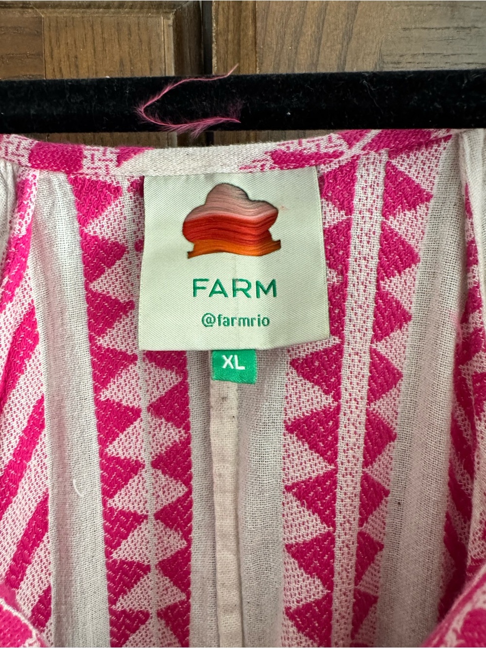 Farm Rio Boho Pink Embroidered Dress - Picture 2 of 5